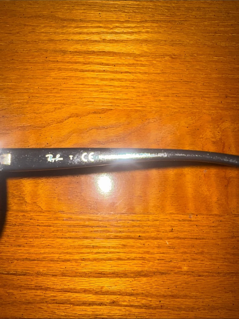 Ray-Ban Black/Silver Frame Sunglasses with Black Lenses with original case